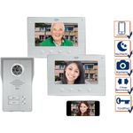 IP Türsprechanlage mit Kamera und Monitor - Video Türklingel für 2 Familienhaus