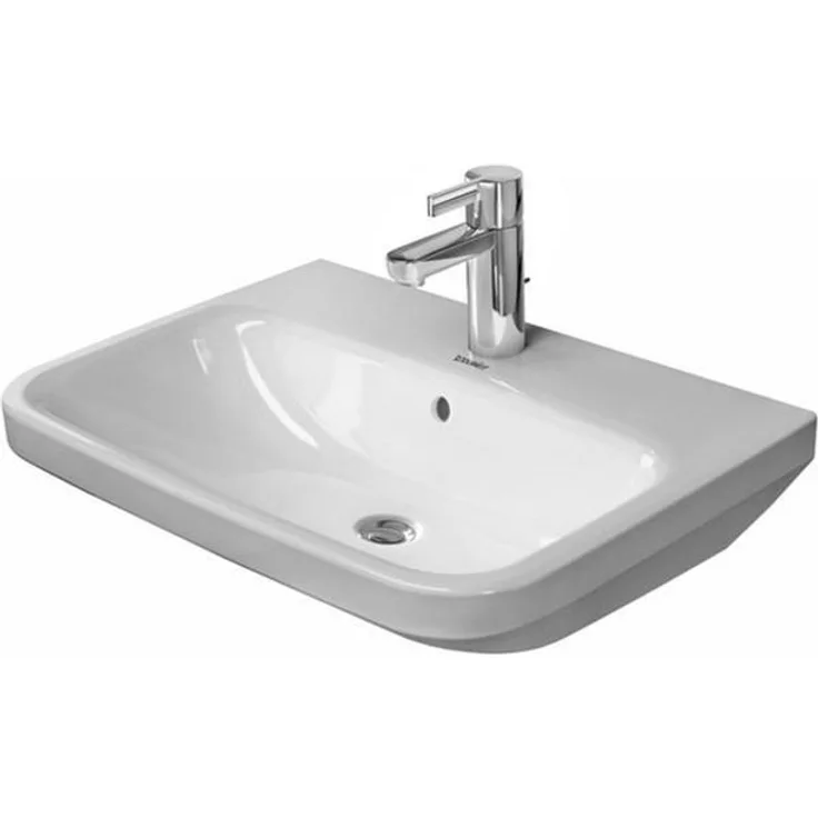 Duravit DuraStyle Waschtisch B:65cm 1 Hahnloch mittig mit Überlauf weiß 2319650000
