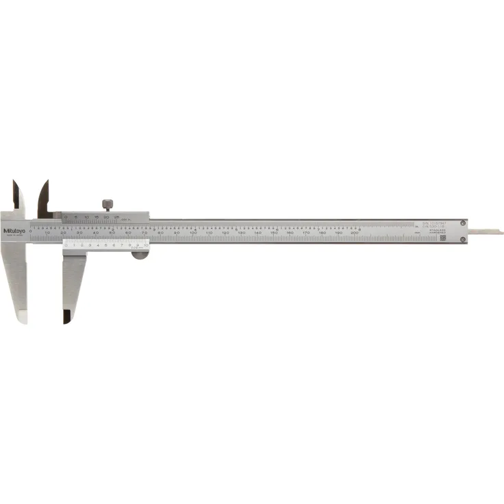 Mitutoyo 530-118 Standard-Nonius Messschieber, 0-200 mm