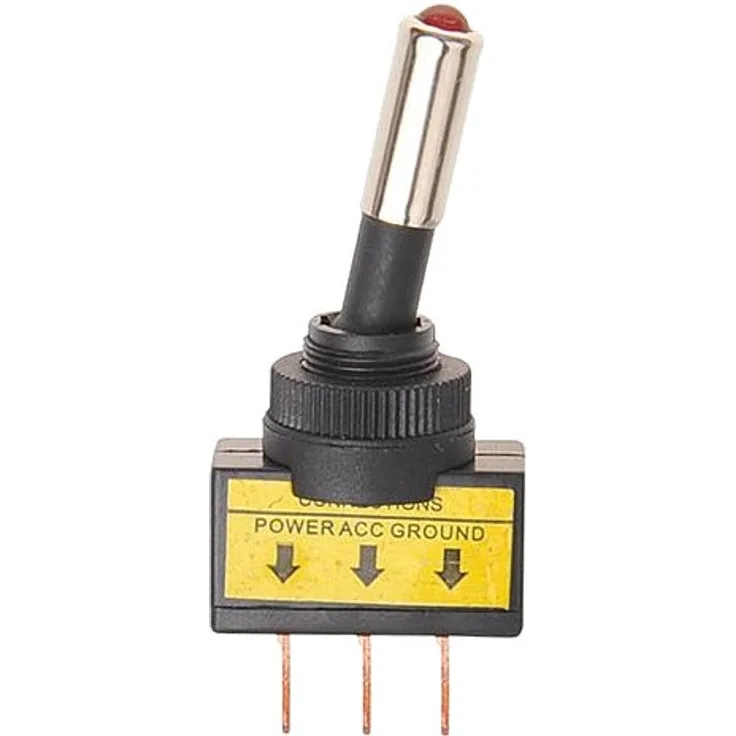 Wippe mit LED-Licht 12 Volt 20 A rot