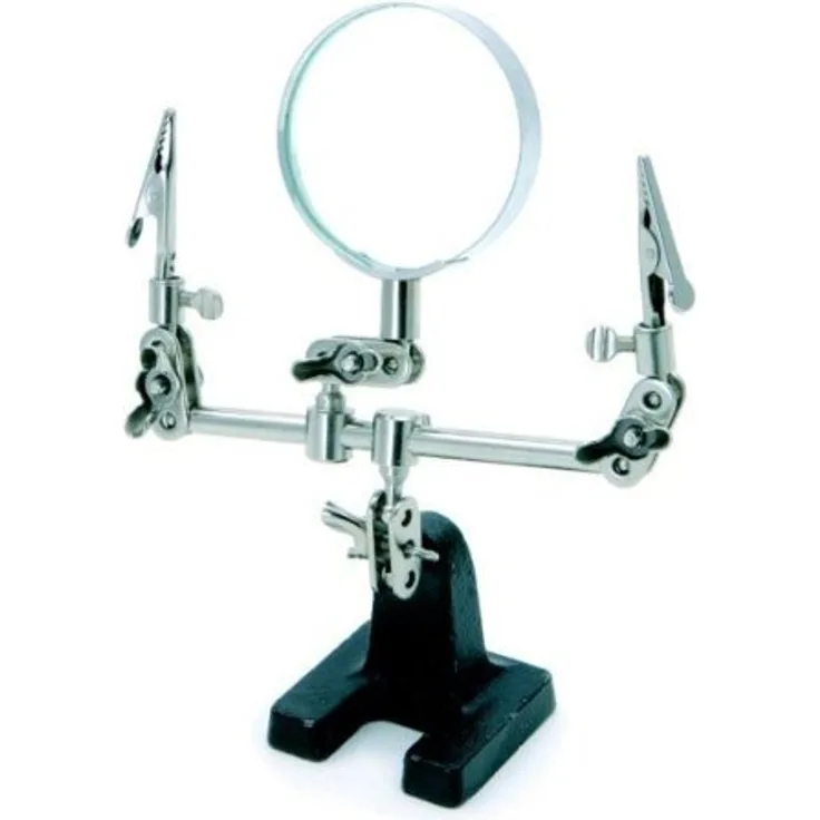 Rolson 60335 Dritte Hand mit 60mm Lupe, sehr robust