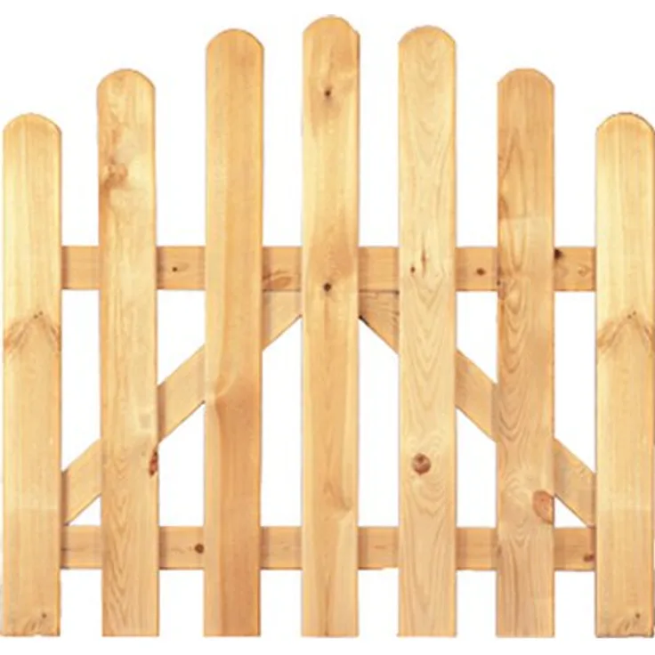 T & J Gartenzaun Einzeltor Hochbogen 100 cm x 80/95 cm grün