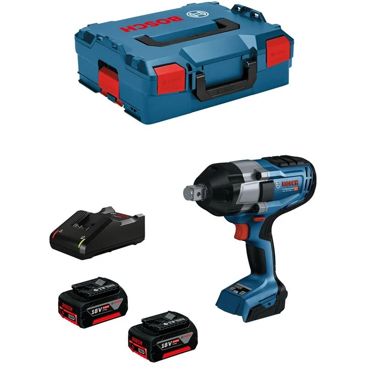Bosch Professional Drehschlagschrauber BOSCH GDS 18V-1050 H (2 x 5,0 Ah + GAL18V-40 + L-Boxx 136)