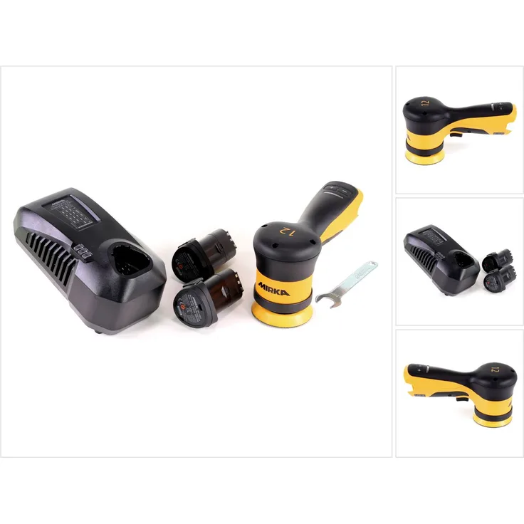 Mirka AROP-B 312NV 77mm Exzenterschleifer Poliermaschine Hub 12mm 10,8V Brushless ( 8991012311 ) + 2x Akku 2,5Ah + Ladegerät