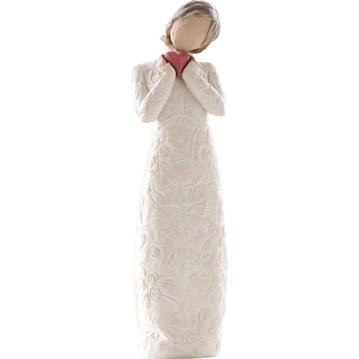 Willow Tree 26231 Figur Ich Liebe Dich, Polyresin, natur, 3,8 x 3,8 x 21,6 cm
