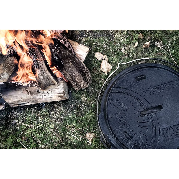 Petromax Feuertopf Dutch Oven (ohne Füße), 9,5 Liter Fassungsvermögen, 24 cm Durchmesser – Bild 3