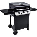 Char-Broil 310 B Convective Gasgrill, 3 Brenner, schwarz, mit Deckelthermometer, mit Warmhalterost