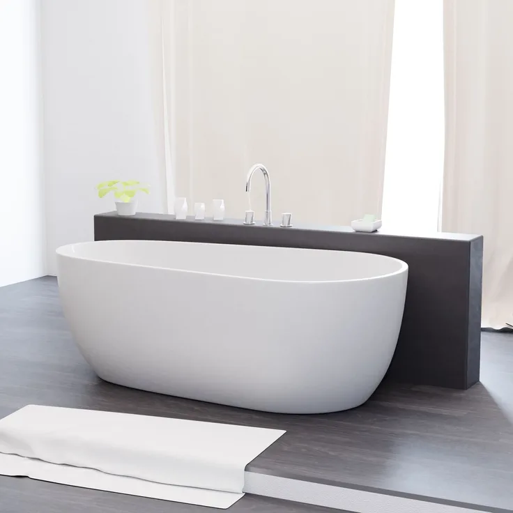 Tronitechnik Freistehende Badewanne Acrylwanne Standbadewanne, Sanitäracryl Dia