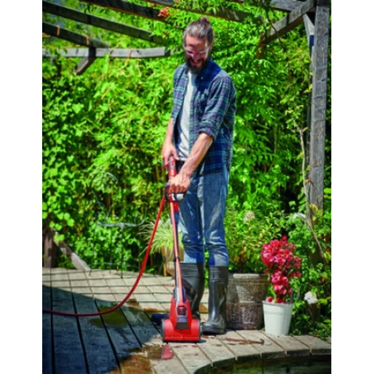 Einhell Akku-Oberflächenbürste PICOBELLA (3424200) Power X-Change PXC 21 cm Arbeitsbreite Teleskopstiel mit Steinbürste ohne Akku ohne Ladegerät – Bild 12