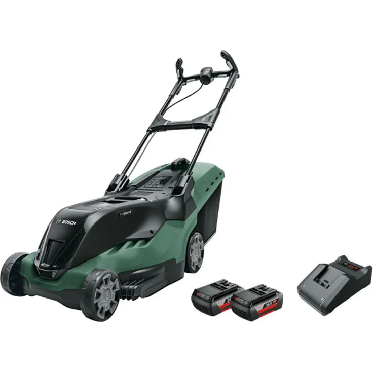 Bosch Akku Rasenmäher AdvancedRotak 36-660 - 2 Akkus, 36 Volt, Arbeitsbreite: 42 cm, Rasenflächen bis 660 m², im Karton - 0 600 8B9 601 – Bild 1