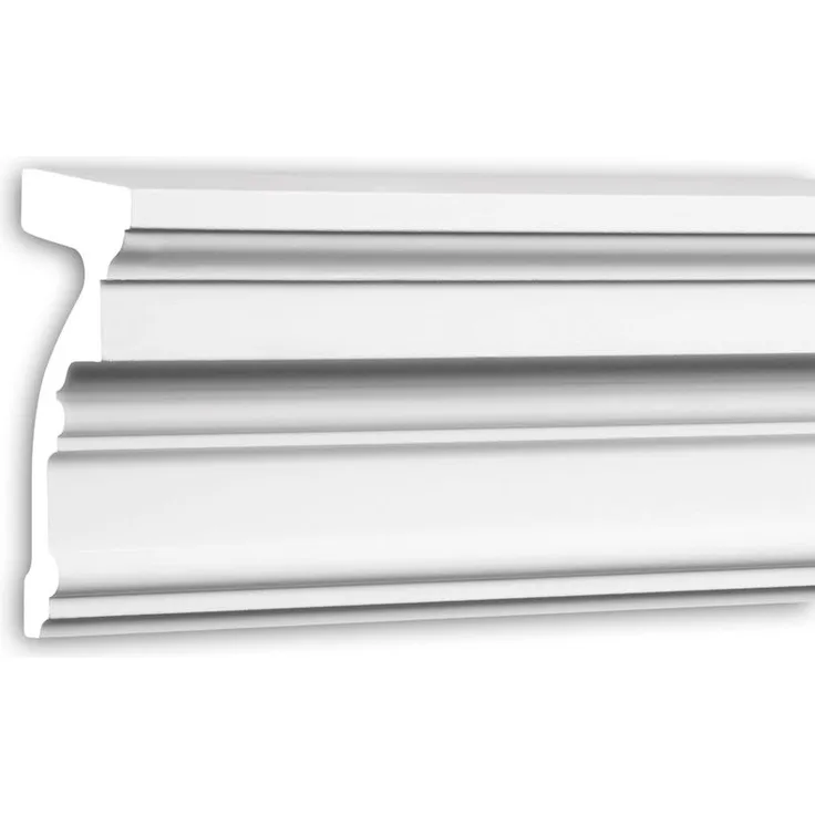 Profhome Decor - Fenstersohlbank 482302 Außenstuck Fensterumrandung Fassadenelement Zeitloses Klassisches Design weiß 2 m