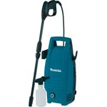 Makita HW101 Kaltwasser-Hochdruckreiniger 1300 W 100 bar 360 l-h mit verstellbarem Wasserdruck Schlauch Pistole und Bürste