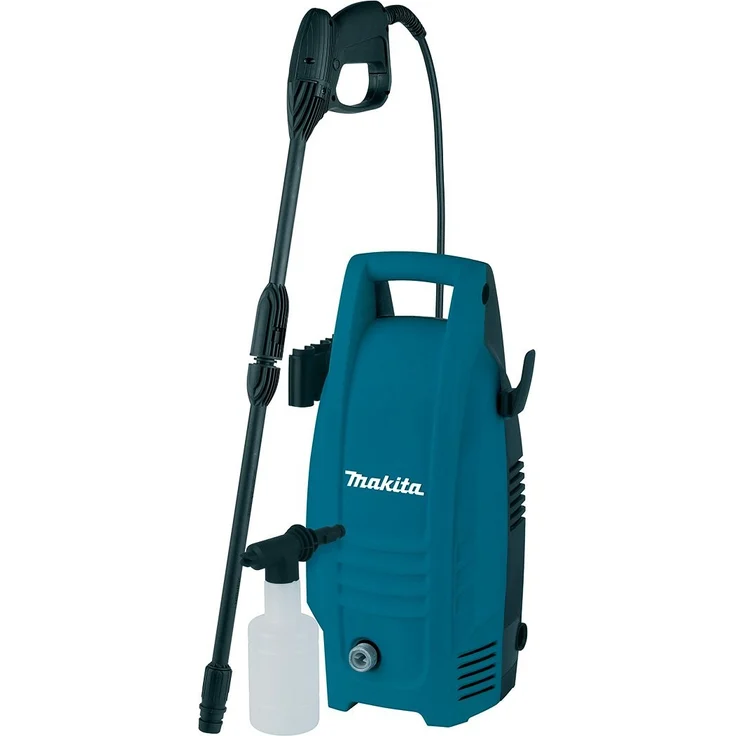 Makita HW101 Kaltwasser-Hochdruckreiniger 1300 W 100 bar 360 l-h mit verstellbarem Wasserdruck Schlauch Pistole und Bürste – Bild 1