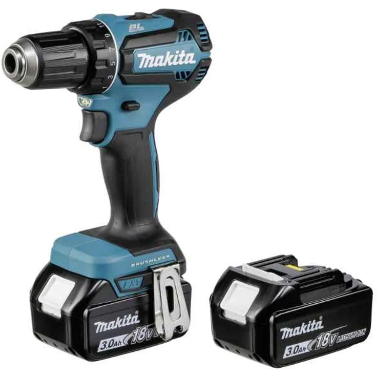 Makita DDF485RFJ Akku-Bohrschrauber mit 2x 3,0 Ah 18 V – Bild 1