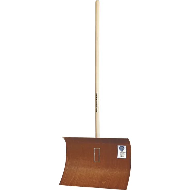 SHW Schneeschieber OBO 55 cm, Schutzkante nicht erforderlich, mit Rundstiel 130 cm