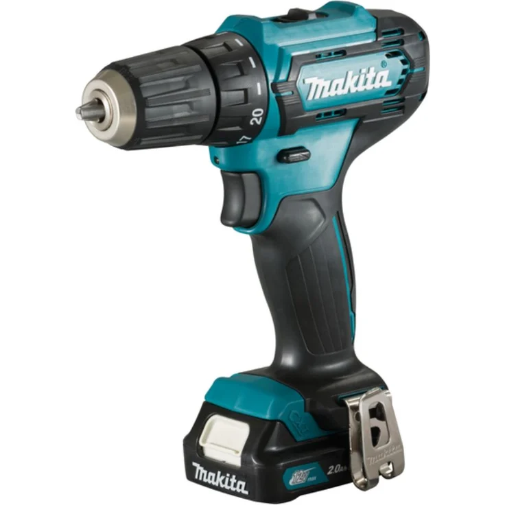 Makita DF333DSAE 12V Akku Bohrschrauber 2x Akku 2,0 Ah Ladegerät und Werkzeugkoffer – Bild 2