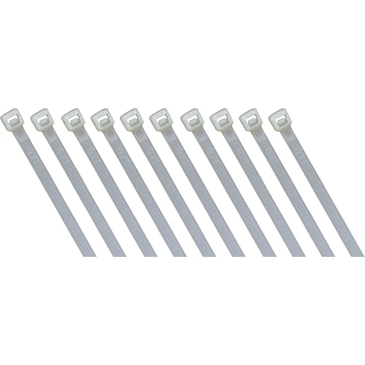 MC POWER - Kabelbinder | 100er-Beutel, 300 x 3,6 mm, natur