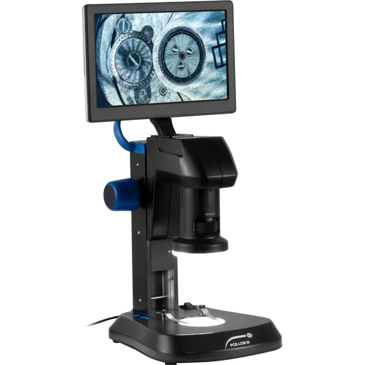 PCE Instruments Auflichtmikroskop PCE-LCM 50 1 ... 4 fache optische Vergrößerung LED Ring