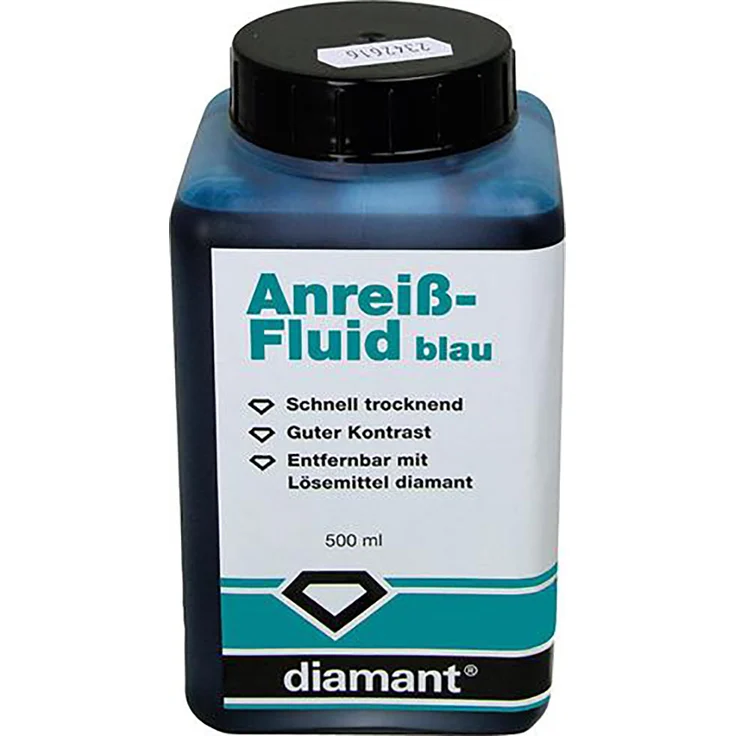 diamant Anreiß-Fluid 500ml blau – Bild 1