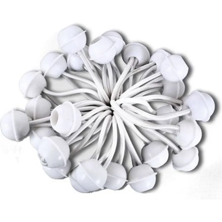 25 Stück Set Gummischlaufen Spanngummis zum Befestigen von Planen - Zeltgummis Expanderschlingen Bungees Spanner Planenspanner für Partyzelt Pavillon