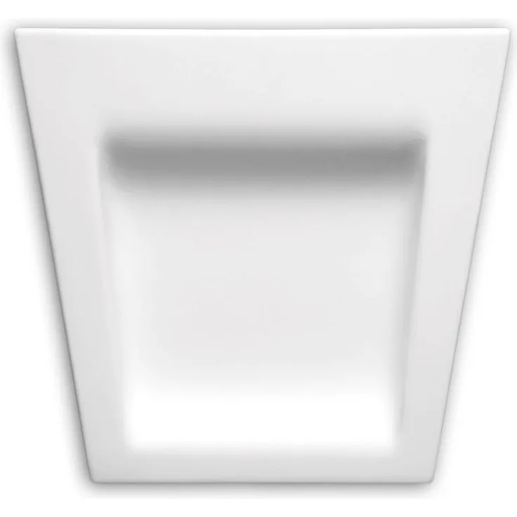 Profhome Decor - Schlussstein 485001 Fassadenelement Fensterumrandung Zierelement Modernes Design weiß