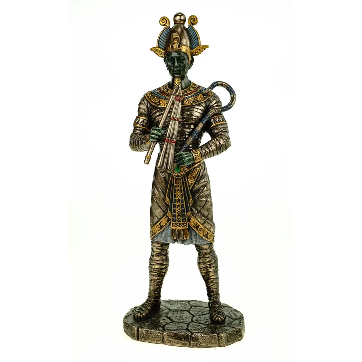 Veronese Figur Osiris ägyptischer Gott der Unterwelt 27 cm Ägypten Pharao bronziert