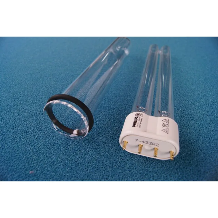 2x Philips UVC Ersatzlampe 36 Watt + Quarzglas Bitron 72C(inkl. 1x Dichtung für Quarzglas) - Oase