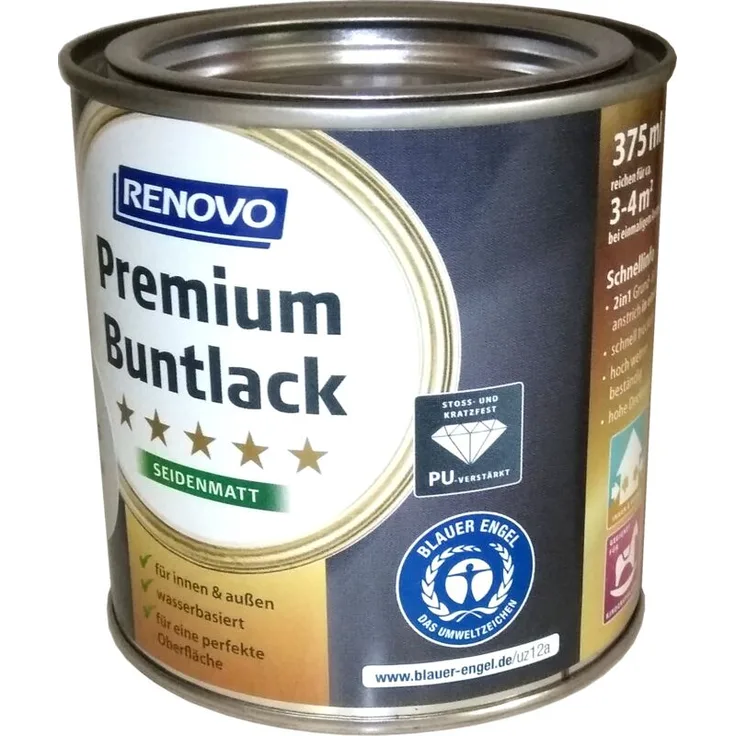 375ml Premium Buntlack seidenmatt RAL8017 Schokobraun - Renovo