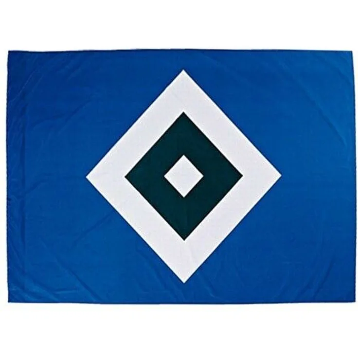 Hamburger SV Hissfahne Raute 150 x 200 - blau