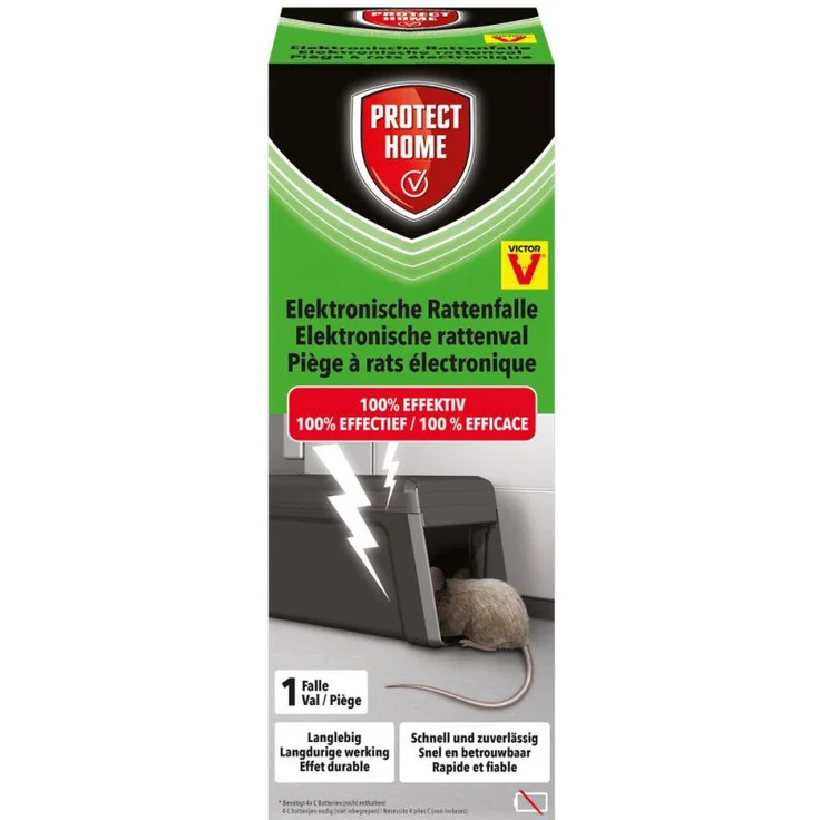 Bayer Garten Protect Home Elektronische Rattenfalle 1 Stück giftlose Rattenbekämpfung – Bild 1