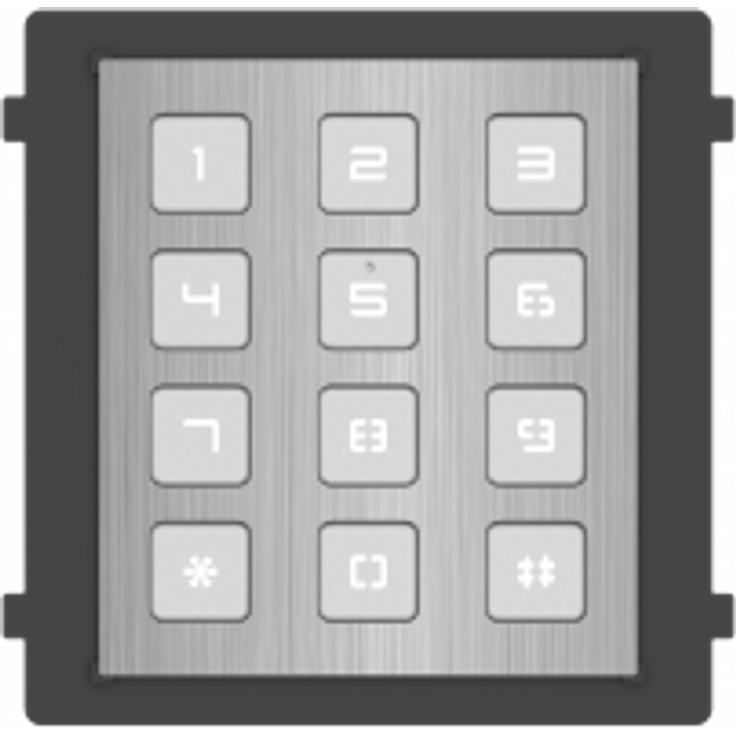 Hikvision DS-KD-KP-S Modulare Türstation Tastatur aus hochwertigem Edelstahl