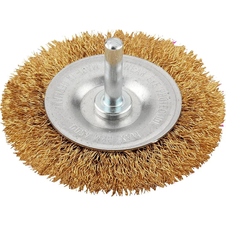 KWB Scheibenbürste, Messingdraht, gewellt, Durchmesser 75 mm - 609310