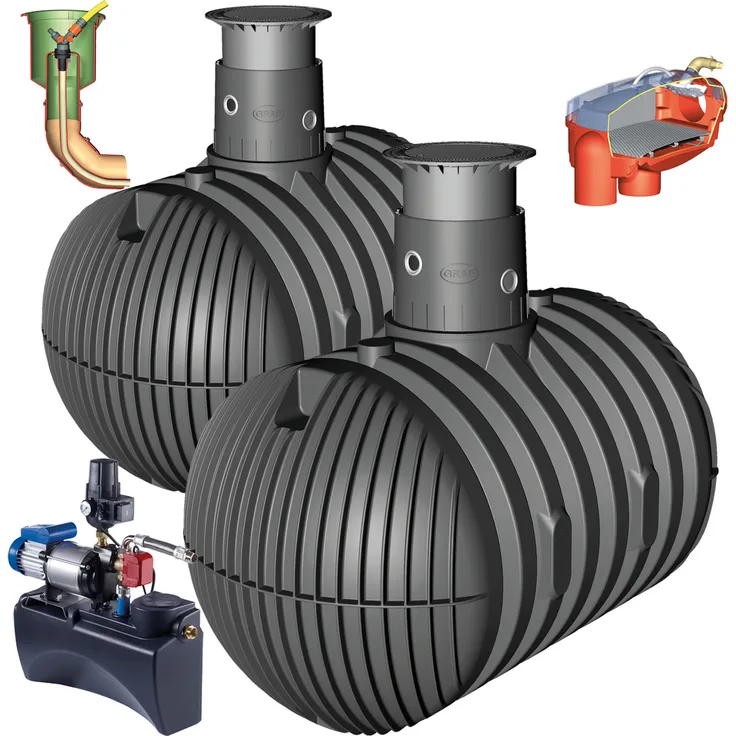GRAF Regenwasser-Erdtank Carat 13000L Eco-Plus PKW-befahrbar
