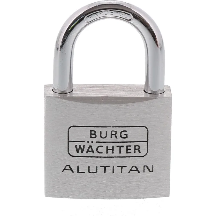 BURG-WÄCHTER Zylinder-Vorhangschloss, 6,5 mm Bügelstärke, Alutitan 770 40 SB, 40 mm