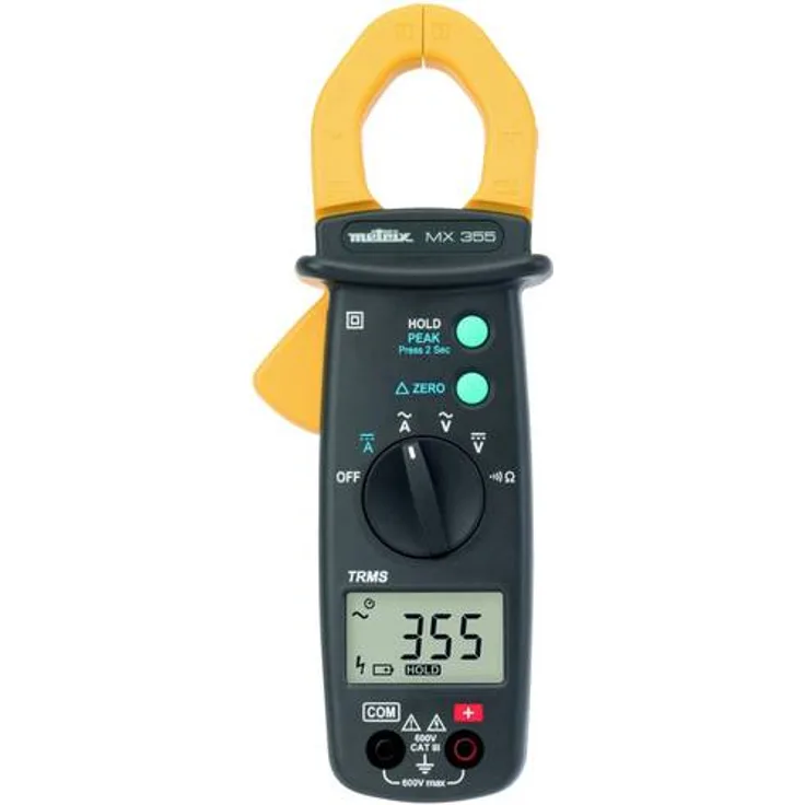 Metrix MX 355 Stromzange digital CAT III 600V Anzeige Counts: 6000
