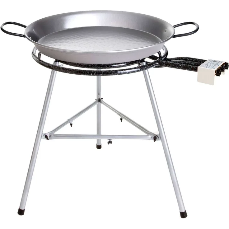 Paella World Comfort Line Set 6 mit Brenner und Paella-Pfanne aus Stahl Ø 60-90 cm