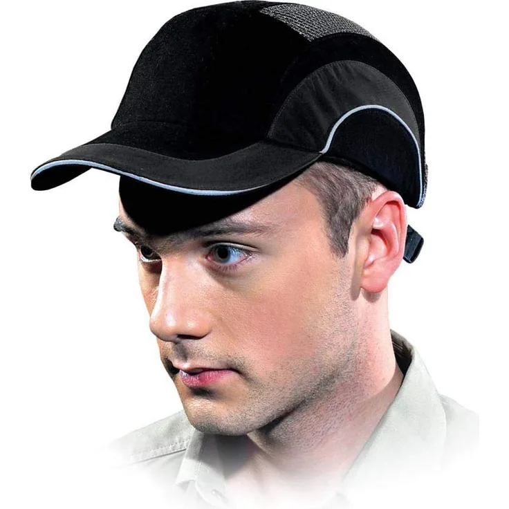 JSP ABR000-001-100 Hardcap A1+, Anstoßkappe mit langem Schirm, 7 cm, Schwarz