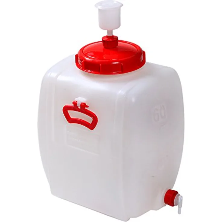 Floraworld 011090 getränkefas-s comfort 60 L, 60 Liters, Rot/Weiß, 45 x 35 x 48 cm