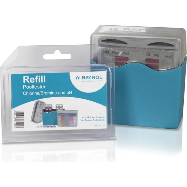 Bayrol SET Pooltester Chlor + pH-Wert und Nachfüllpackung