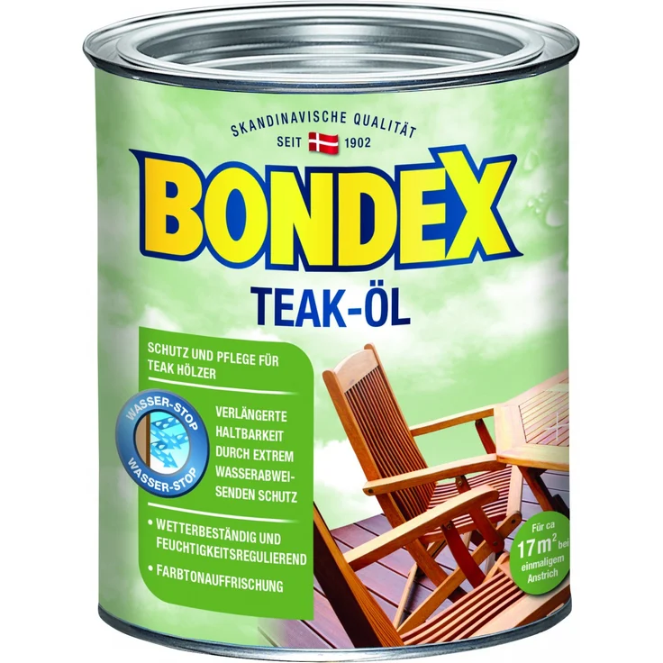 Bondex Teak Öl 750 ml, farblos – Bild 1