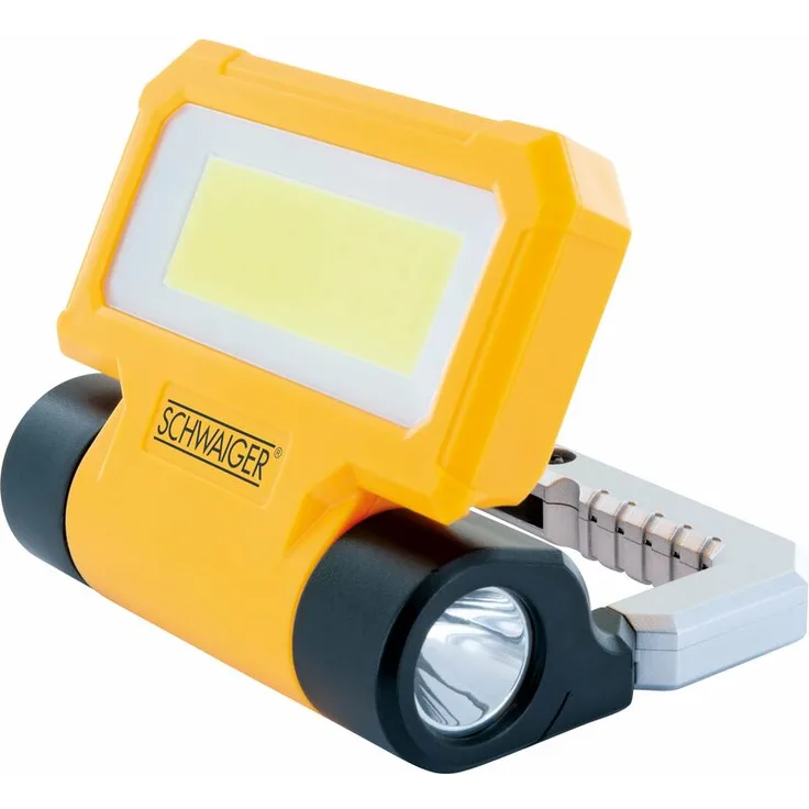 Schwaiger LED Arbeitsleuchte mit Taschenlampe 300Lm sch.-gel