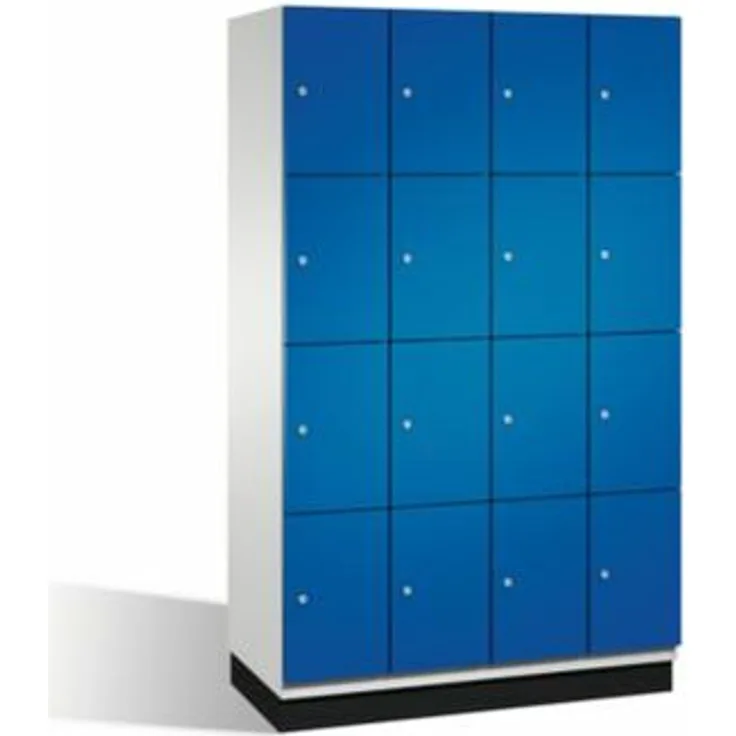 CP CAMBIO Fächerschrank mit Stahl-Türen - 16 Fächer, Breite 1200 mm - Korpus - 4059369444419