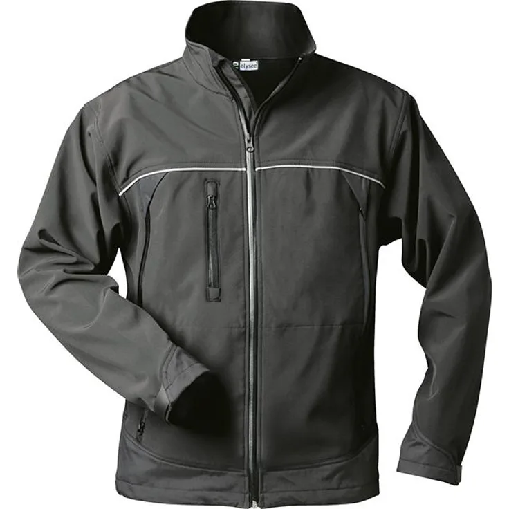 Jacke Alpha, Softshell, Gr. 2XL, schwarz (Inkl. Versand) (Lieferumfang: 1 Stück)