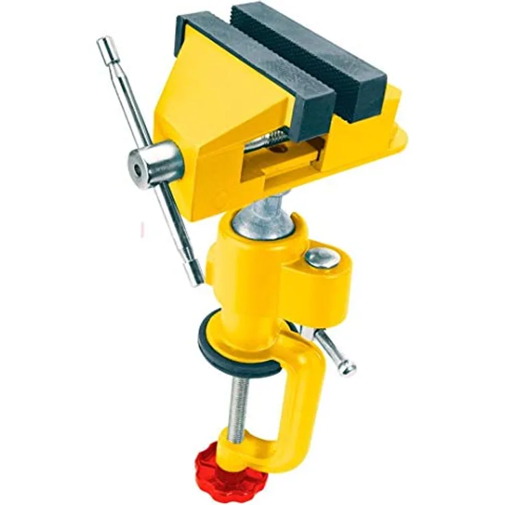 TOPEX Schraubstock für Bohrmaschine aus Gusseisen.Backen aus Stahl.