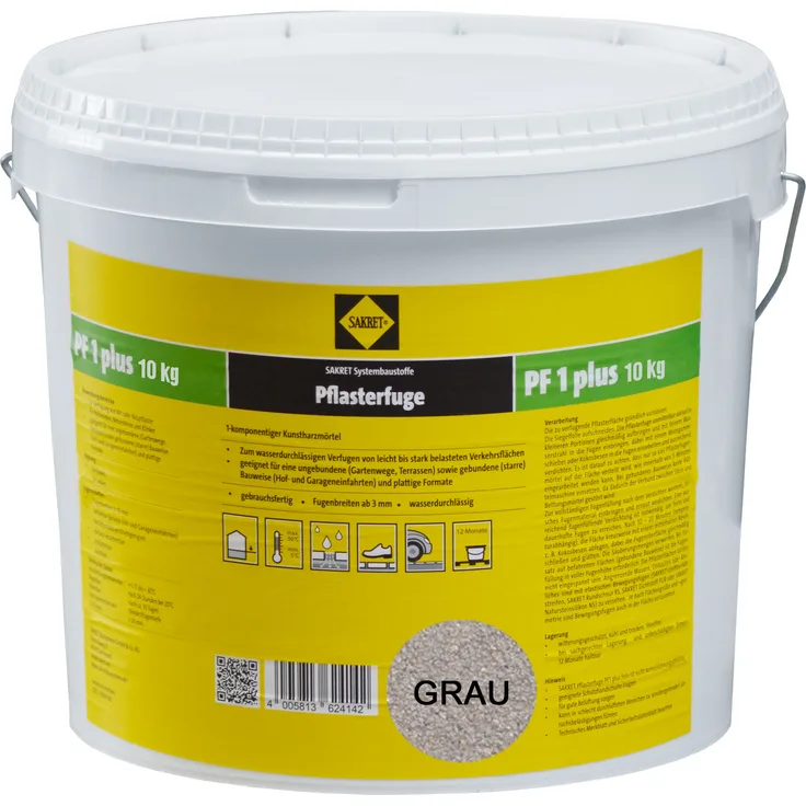 SAKRET Pflasterfugenmörtel PF1 Plus Grau 10kg