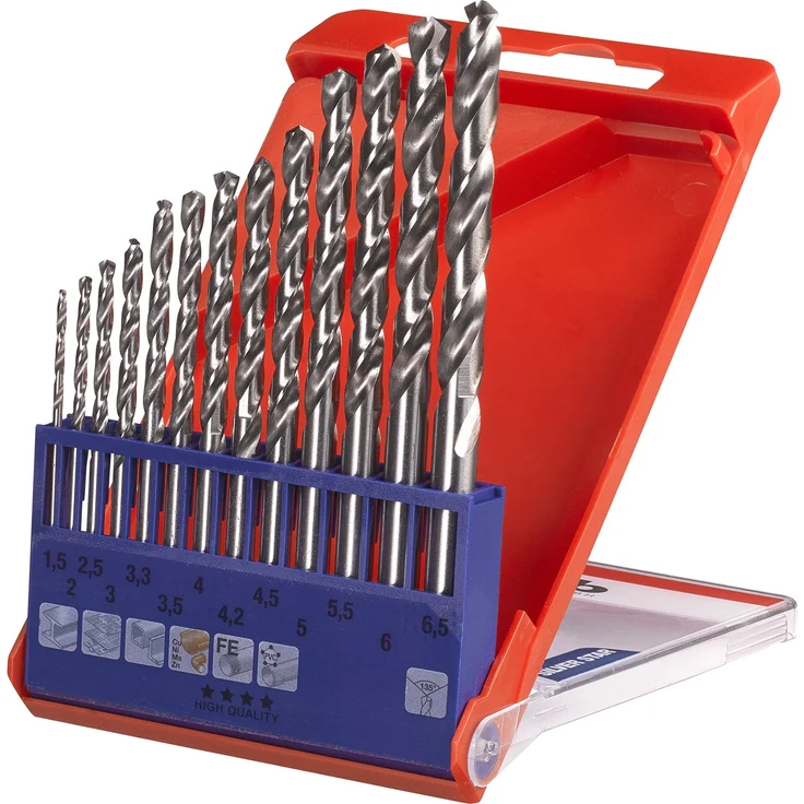 kwb Silver Star Metallbohrer-Satz, HSS-G – Bohrer-Set, 13-teilig für alle handelsüblichen Bohrmaschinen – Bild 1