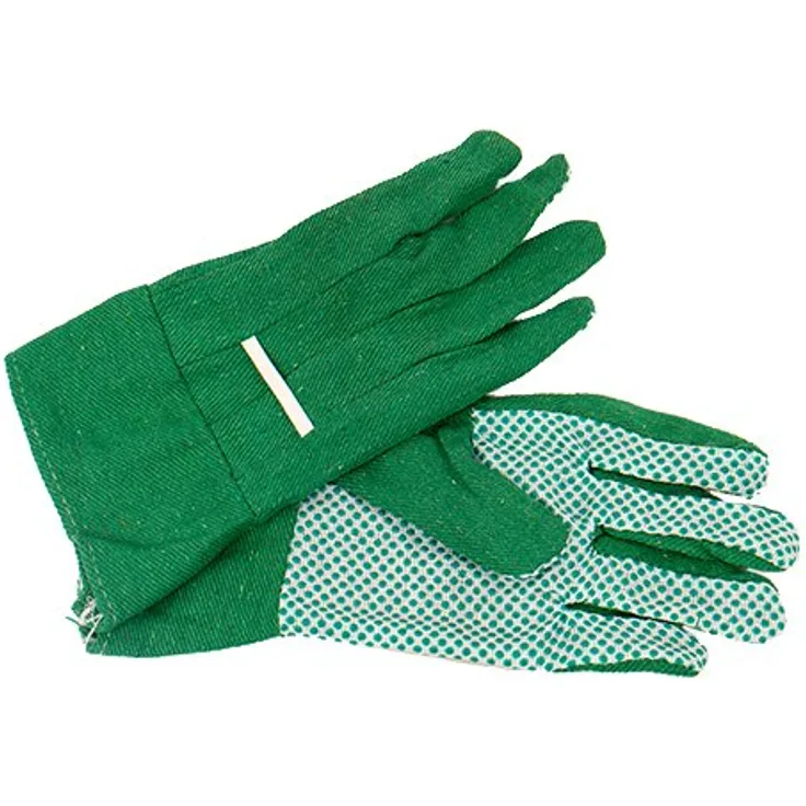 Mauk 1927 12 Paar Gartenhandschuhe, PVC genoppte Handfläche, Größe 9, Mehrfarbig, Stück