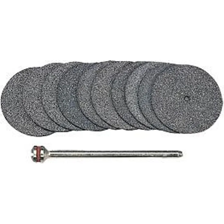 Proxxon 28810 Trennscheibensatz 22mm 10Stück +Träger, grau