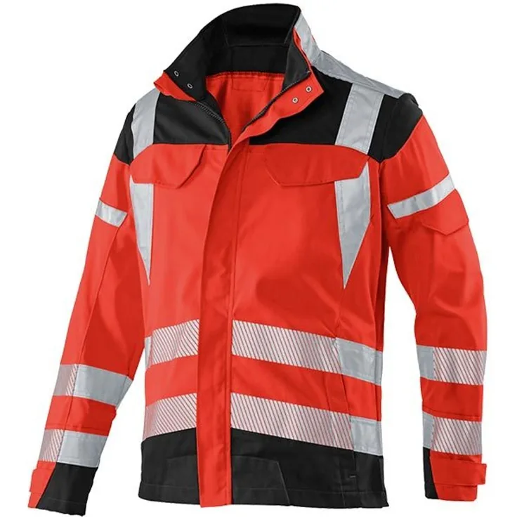 Kübler Warnschutzjacke Reflectiq 1207 56, rot-schwarz