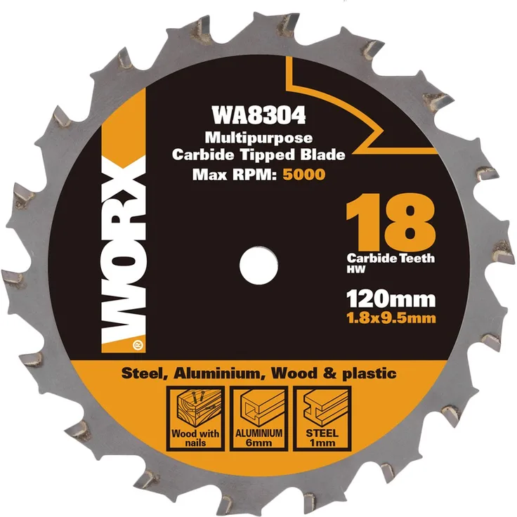 Worx wa8304 worxsaw 120 mm Mehrzweck Klinge: Holz-Metall-Fliesen ? Silber (1)